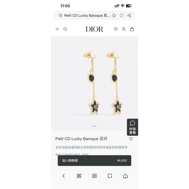 chr1st1an D10r earrings